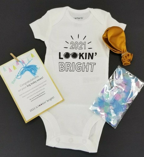 Carter's 2021 Lookin' Bright White One-Piece Body Suit Romper Baby Boy Girl NB - Bild 2 von 7