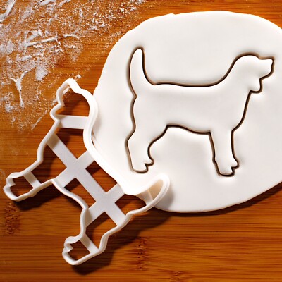 Beagle Outline Ausstechform - Backhund Portrait Geburtstag Leckerli, Schnüffelhund