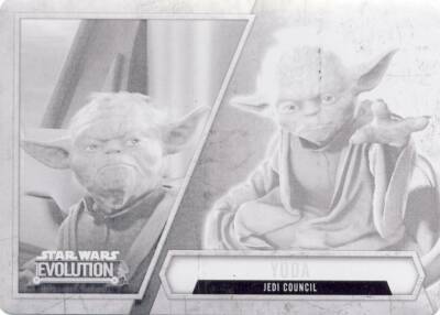 2016 Star Wars Evolution Printing Plate 25 Yoda 1/1