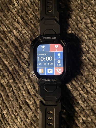 Carbinox Titan Pro Military Grade Smart Watch, IP69K WP Rating 12 Day Batt Life - 第 4/14 張圖片