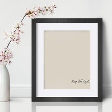 Keep life simple Inspirational Wall Art Print Motivational Quote Poster Decor