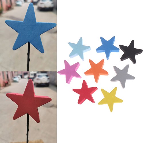1Pc Colorful five-pointed star car antenna pen topper aerial EVA ball decorY-i- - Picture 6 of 12