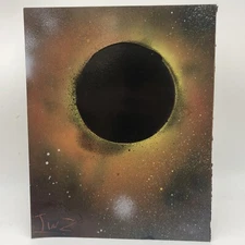 (Brand-New) Space Spray Paint Art Original Solar Eclipse 2024