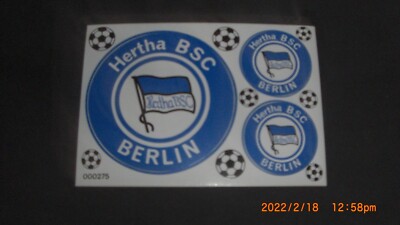 Hertha BSC Berlin   Aufkleber Sticker Set - 3 Logos Bundesliga Fussball