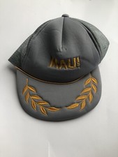 Vintage Hawiian Maui Trucker Hat Mesh Foam Rope Snapback Hat Embroidery Hawaii