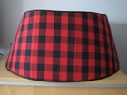 WONDERSHOP CHRISTMAS RED BUFFALO PLAID TREE COLLAR 25" DIAMETER