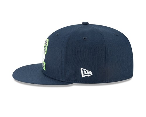 Sombrero a presión oficial 9FIFTY Seattle Seahawks New Era Draft de la NFL en el escenario oficial 9FIFTY - Imagen 5 de 10
