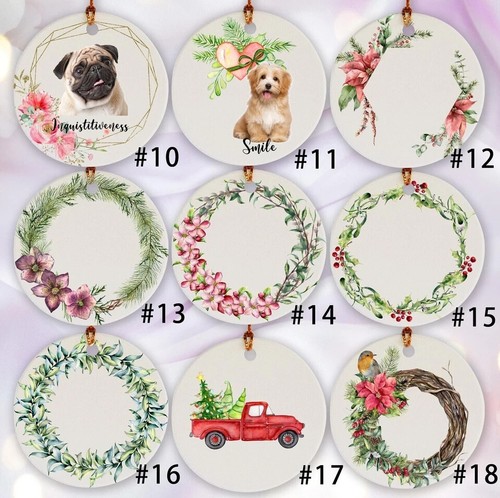 Custom Pet Photo Ornament – Personalized Dog Christmas Gift, Ceramic Keepsake - Picture 4 of 25