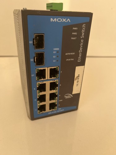 Commutateur Gigabit Moxa EDS-510A-1GT2SFP 7X 10/100 + 1X 1000 et incl 2X SFP EX PSU - Photo 6/6