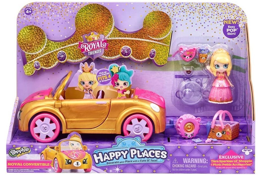 Shopkins Happy Places Royal Trends Royal Convertible Vehicle Playset 1 Set