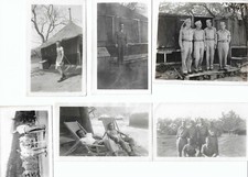 US Military American GI Soldiers WWII WW2 1940s B W Photos Tents Camp