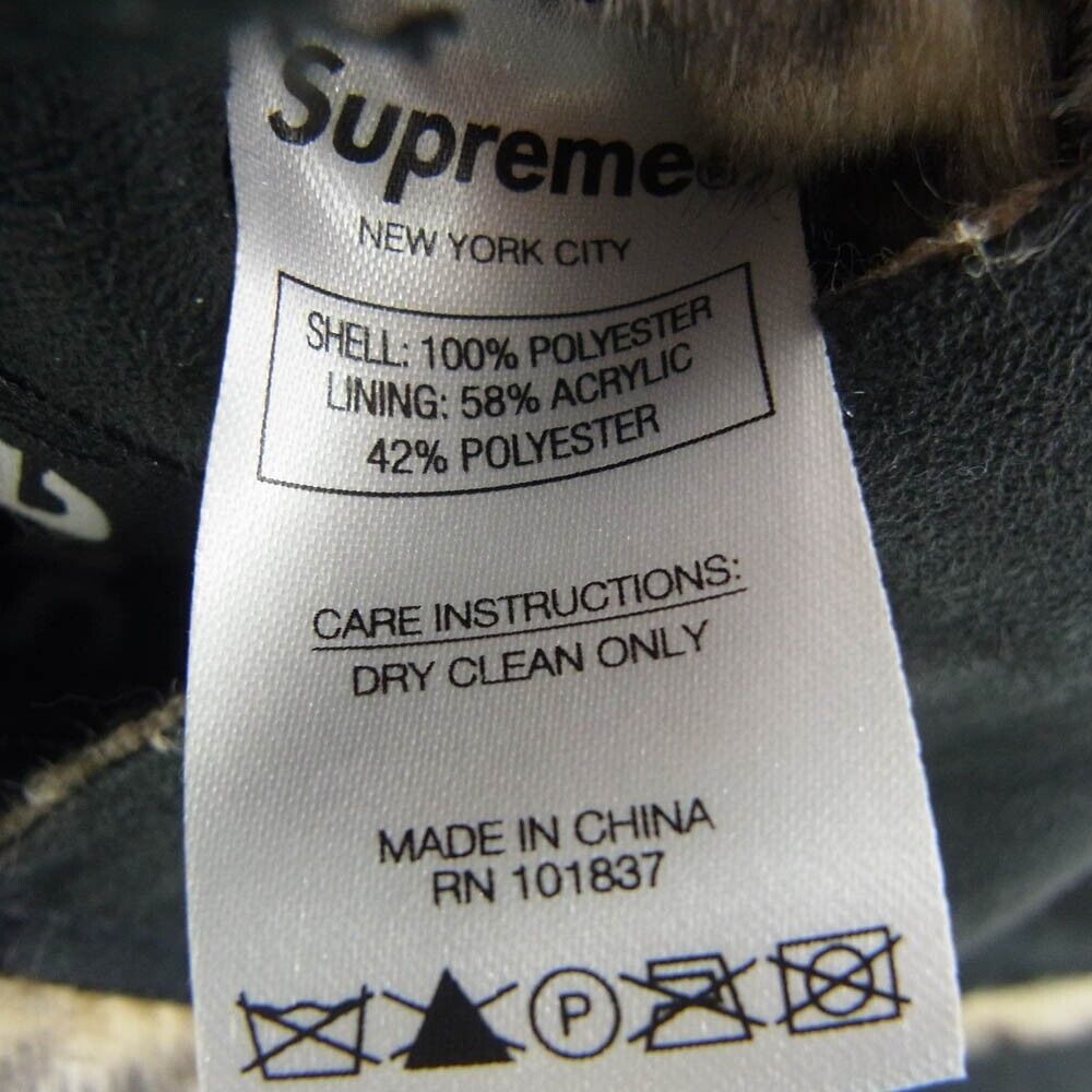 Supreme 19SS Reversible Faux Suede Leopard Coat Black Size Supreme 19SS Reversible Faux Suede Leopard Coat Black Size