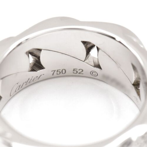 Cartier Radonya Ring #52 US Size #6.25 18K WG White Gold Diamond 15.3g - Picture 3 of 7