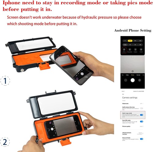 Waterproof Phone Case Underwater Diving Swimming Camera Cover For iPhone Samsung - Picture 12 of 29