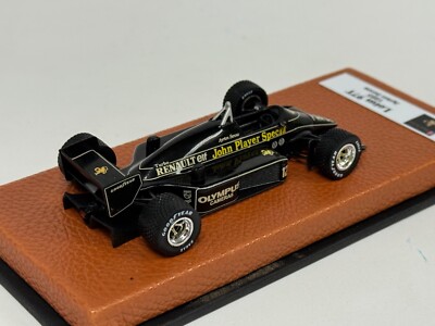 1/43 Lotus 97T from 1985 F1 Season Ayrton Senna JPS Leather base