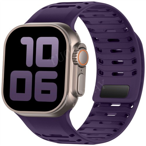 Für Apple Watch Series Ultra 10 9 8 7 SE 6 iWatch 49mm Silikon Sport Armband Band - Bild 124 von 204
