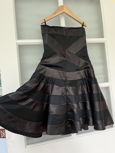 New Bebe Studded Corset Mini T Black Dress Goth Punk Rock anime $169 XS Sexy - Picture 7 of 15