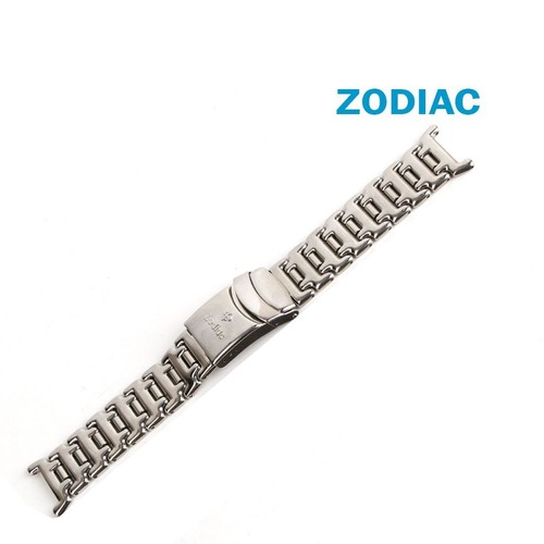 Bracciale svizzero originale zodiaco 16 mm, cinturino acciaio inox, colore argento #Z102# - Foto 1 di 8