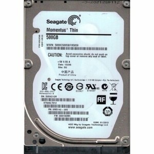 SEAGATE 500 GB MOMENTUS THIN 5400 RPM 2.5" ST500LT012 SATA Internal Hard Drive