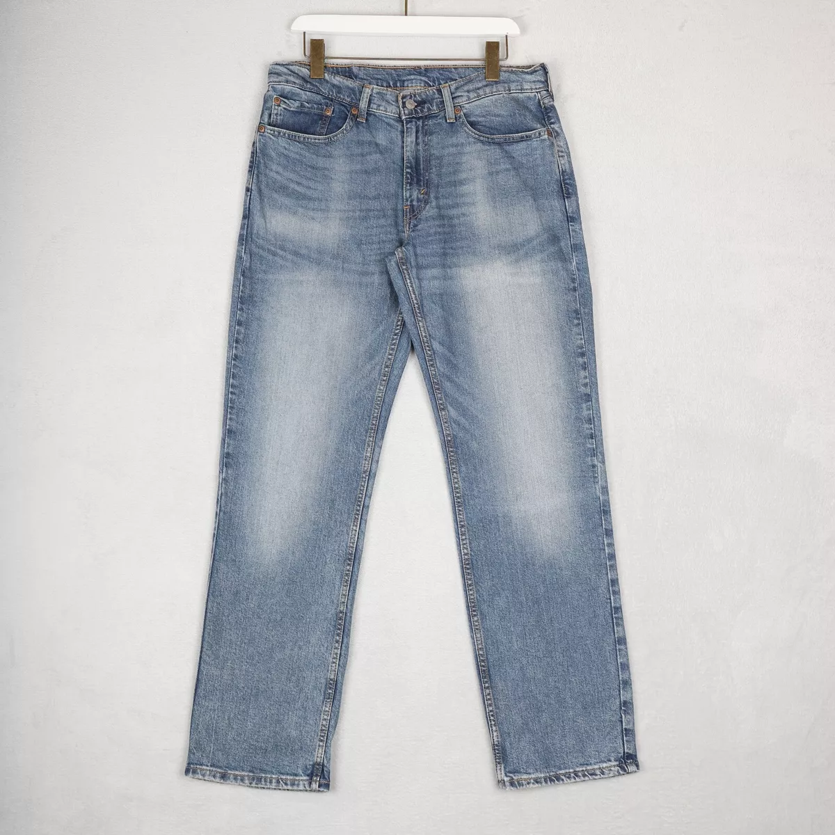 LEVIS 514 Jeans Mens 32 Blue Straight Regular fit Stretch Denim Trousers W32 L32