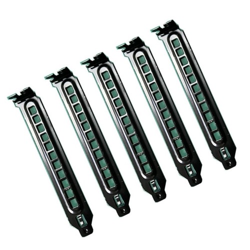 Black PCI Chassis Slot Covers Bracket with Screws, Dust Filter Blanking Plate - Afbeelding 7 van 8