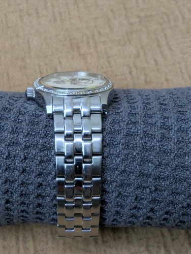 Bulova Watch Ladies Women's Pearl Diamond Skeleton Open Heart Automatic C677626 - Picture 4 of 18