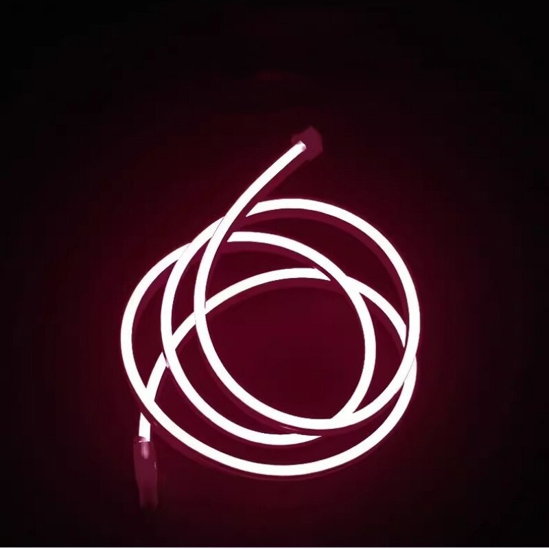 RED Flexible Car Hood Day Running LED Light Strip Accessories Decor For