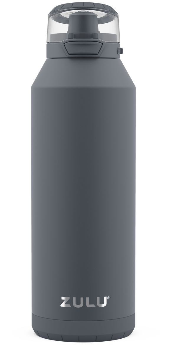 ZULU 40-oz Swift Stainless Steel Water Bottle Gray Stainless ZULU 40-oz Swift Stainless Steel Water Bottle Gray Stainless