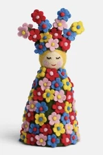 A24 Midsommar May Queen Xmas Tree Topper, Felted Wool, Florence Pugh