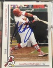 2014 Springfield Cardinals Team Issue 19 Jonathan Rodriguez Signed Auto Set Card