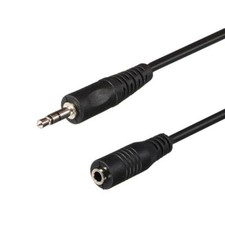 US 6Ft 3.5MM MF Male To Female Audio Stereo Extension Cable Cord 6F