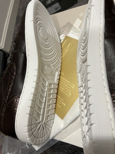 DS NIKE AIR JORDAN 1 PINÁCULO - MARRÓN BARROCO COCODRILO - PARA HOMBRE TALLA 11.5 - Imagen 11 de 12