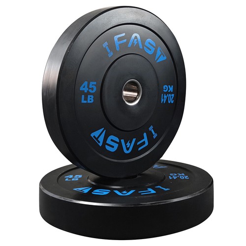 IFAST Olympic Weight Plates Set Rubber Bumper 2" Pair 10lb/25lb/35lb/45lb/55lb - Picture 19 of 67