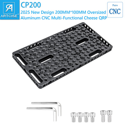 200MM Multi-Function Cheese Plate with 1/4 3/8 ThreadsSwitching Plate Camera