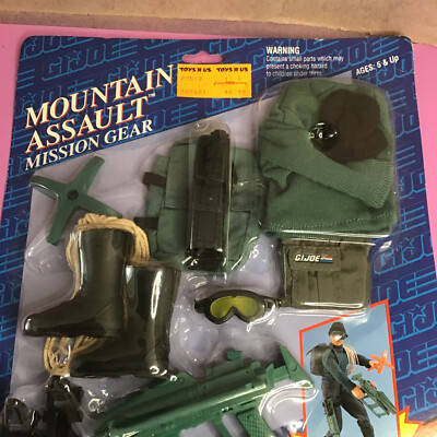Hasbro Gi Joe Hall of Fame Mountain Assault Mission Gear 1993 NOS