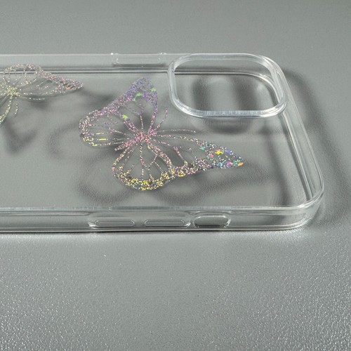 Funda diseñada para iPhone 12 PRO MAX: Cristalina | Mariposas Brillo - Imagen 9 de 14