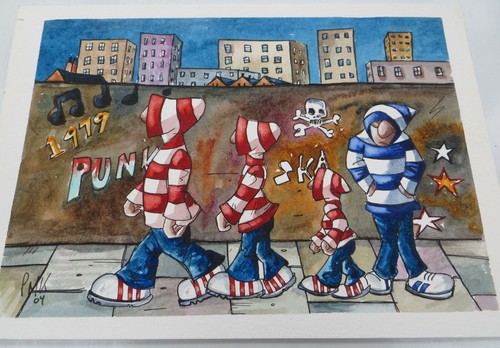Paul M Kiernan - Original Water Colour - THE BROTHERS No 3 - 2009 - Picture 2 of 5