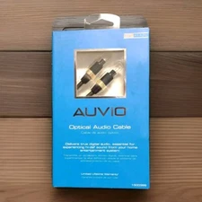 AUVIO Optical Audio Cable 3 Ft Hi-Def Digital Sound Entertainment Toslink - NEW