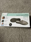 WOMAN'S MEMORY FOAM SLIPPERS-NON-SKID SOLES-BEIGE-SIZE LARGE-NIB — photo 2