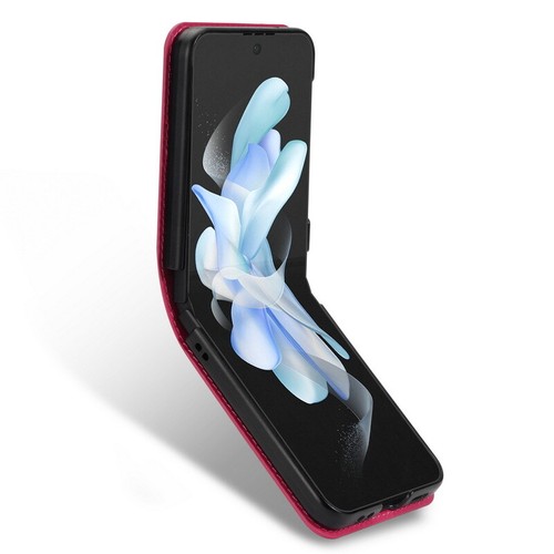 Coque Etui Cuir Pour Samsung Galaxy Z Flip5 Flip4 Flip3 Paillettes Portefeuille - Photo 5 sur 15