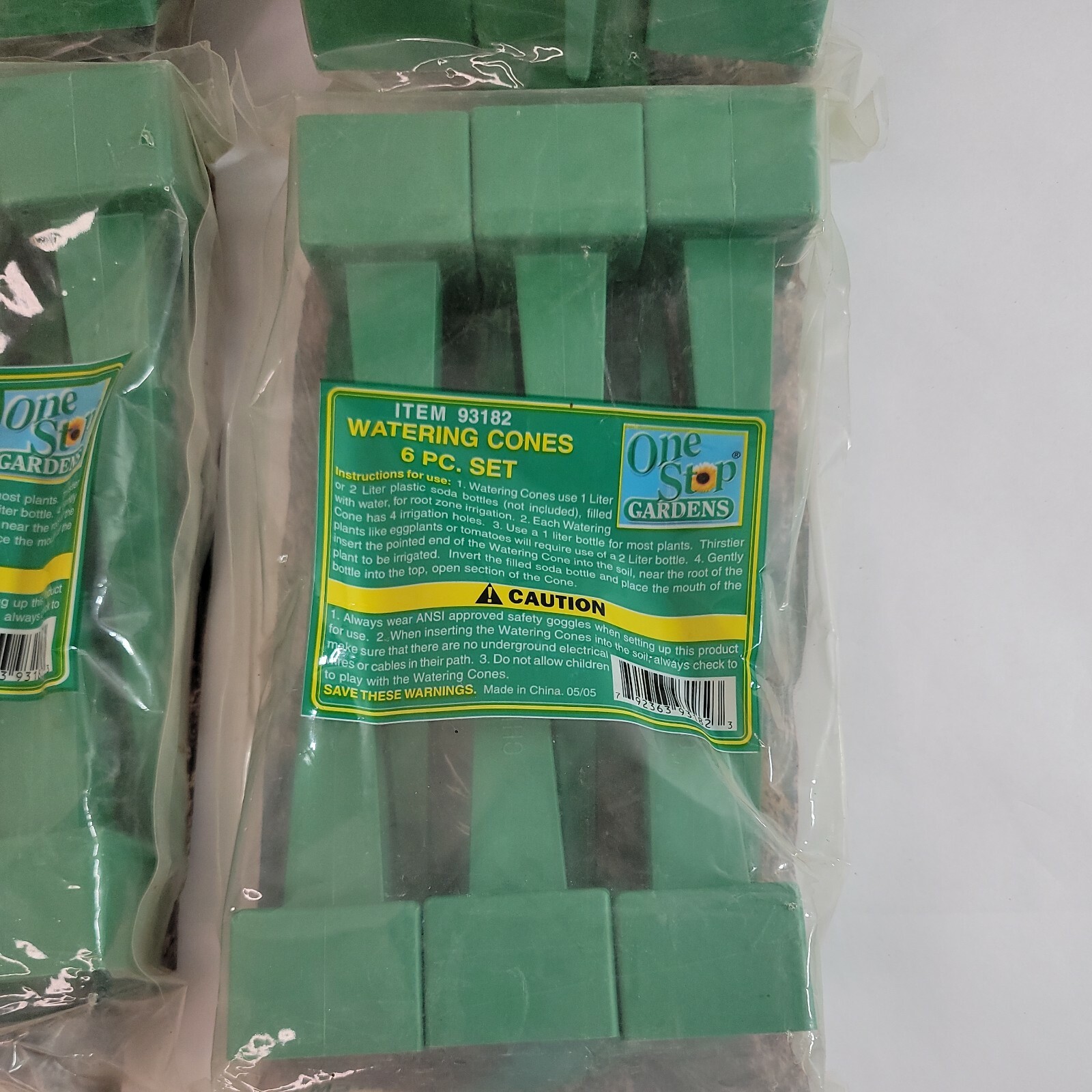 24 - One Stop Gardens 6-Piece Watering Sets, No. 93182 For Use With Empty Bottle 24 - One Stop Gardens 6-Piece Watering Sets, No. 93182 For Use With Empty Bottle