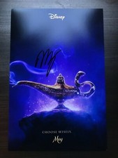 * MENA MASSOUD * signed autographed 12x18 poster * ALADDIN DISNEY MOVIE * 4