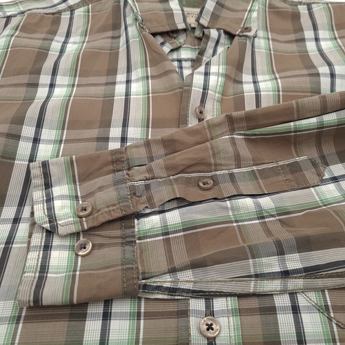 Camel Active Men Shirt Plaid Flannel Cotton Aj5 Size M - Picture 8 of 8