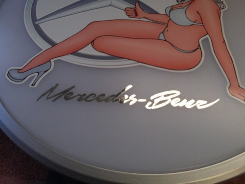Mercedes Benz Actros (Bikini Girl) LED Bar Light Advert Sign... Man Cave Item!. - Picture 7 of 9
