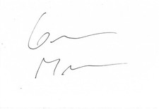 Graham Moore autograph signed 10x15 cm index card