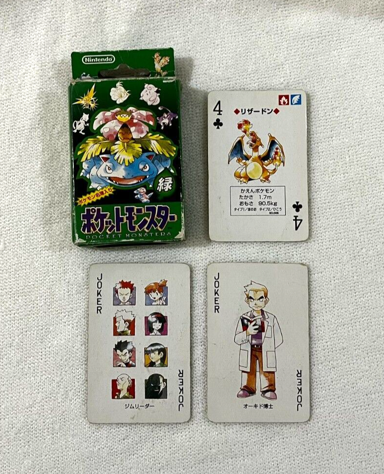 Pokemon Playing cards Green version Including Charizard Pokemon Playing cards Green version Including Charizard