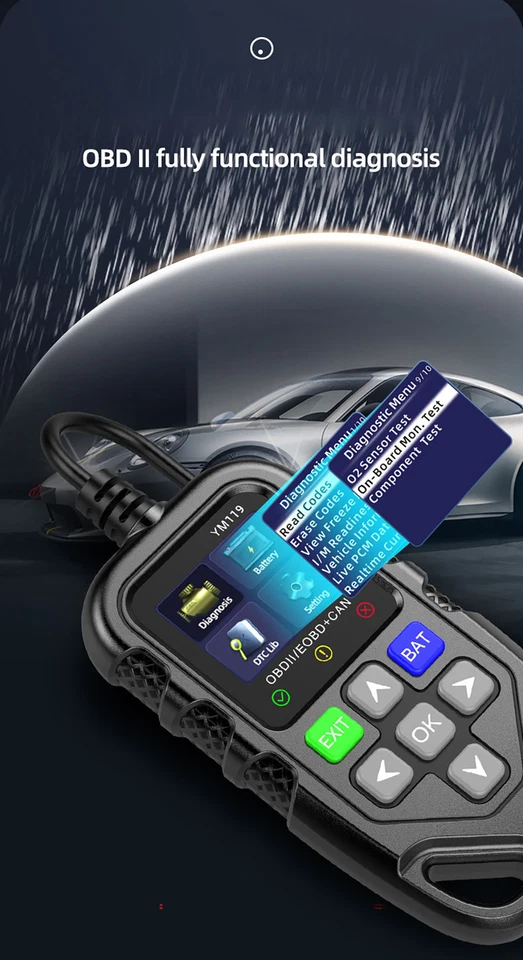 Obd2 Scanner Support Obdii/Eoobd 9 Standard Protocol Read Car Engine Fault Code - Image 4 of 4