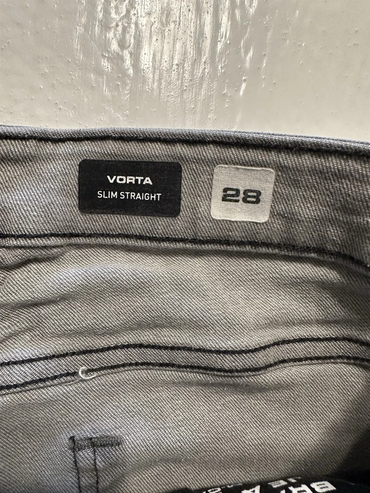 Volcom 28 x 30 Vorta Slim Straight Gray Wash Flex Denim Jeans A1931501 - Image 3 of 4