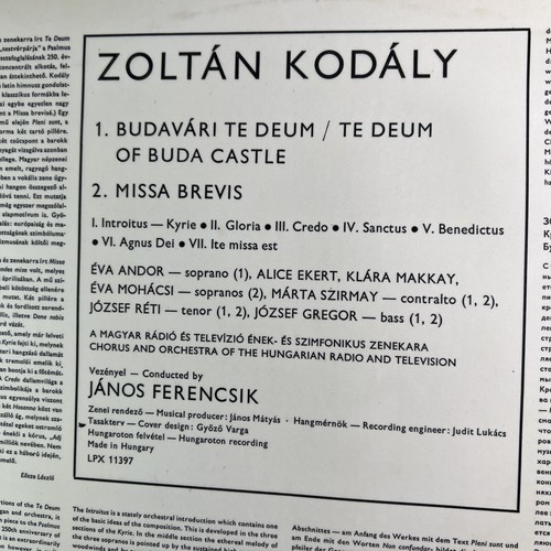 Kodaly Dorati Psalmus Hungaricus Peacock Variations -FIRST PRESS LP IMPORT Vinyl - Picture 4 of 15
