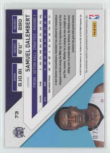 2010-11 hilos Panini 2010-11 hilos Samuel Dalembert #73 072/399 Jsy - Imagen 2 de 2